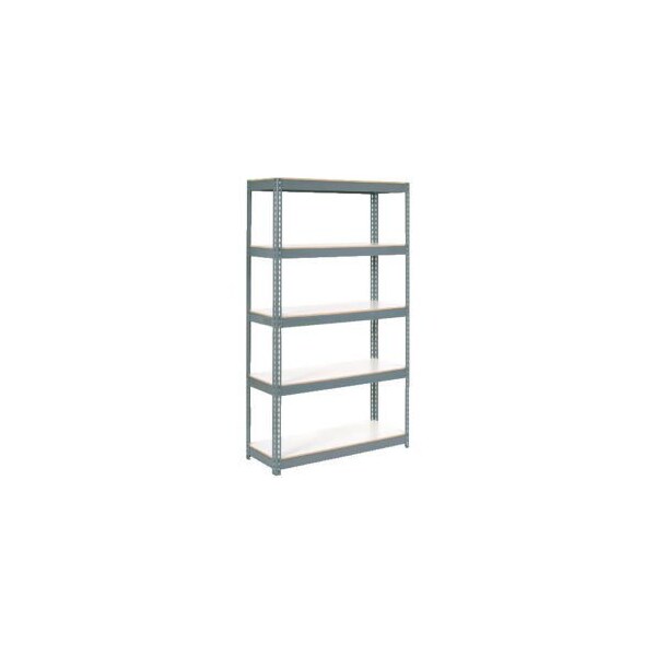 Global Equipment Extra Heavy Duty Shelving 36Wx18Dx60H 6 Shelves 1500 lbs. Cap. Per Shelf GRY